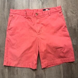 Vineyard Vines Men's Salmon Pink 9 Inch Stretch Breaker Chino Shorts Size 36
